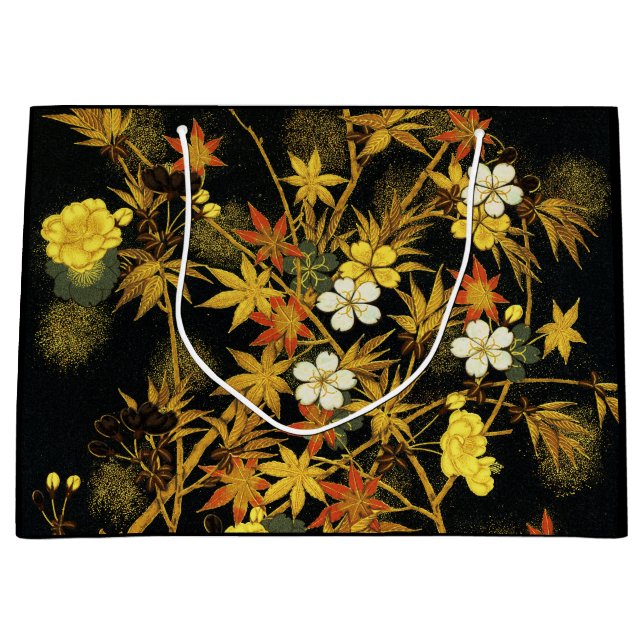 Der japanische Herbst lässt antike, klassische Kun Große Geschenktüte (Vorderseite)