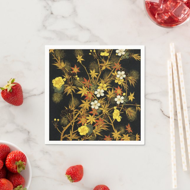 Der japanische Herbst lässt antike, klassische Kun Serviette (Beispiel)