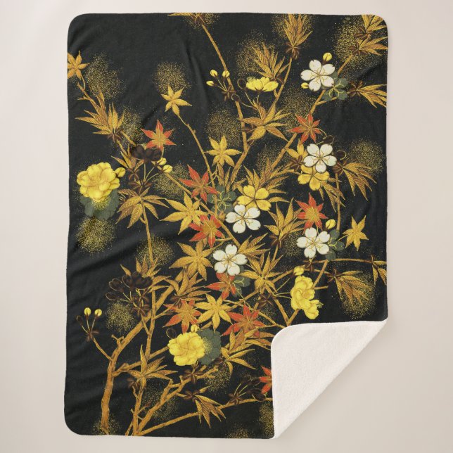 Der japanische Herbst lässt antike, klassische Kun Sherpadecke (Vorderseite)