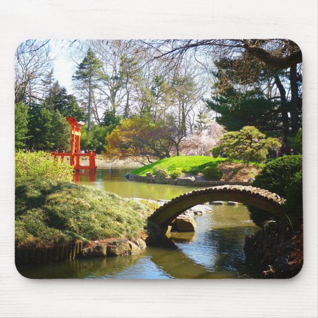 Der japanische Hügel-und Teich-Garten Mousepad (Vorne)