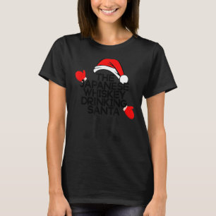Der japanische Whiskey Drink Santa Funny Urlaub T-Shirt