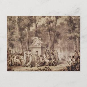 Der Jardin des Tuileries im Jahr 1808 Postkarte