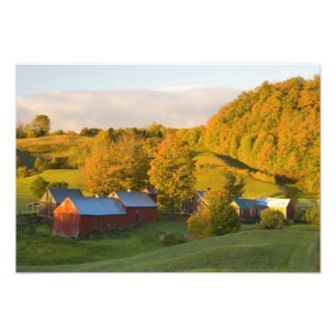 Der Jenne Bauernhof in Woodstock, Vermont. Fall. 2 Fotodruck