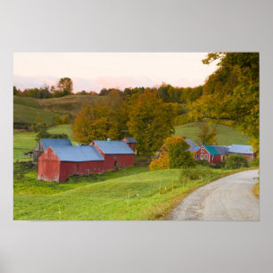 Der Jenne Bauernhof in Woodstock, Vermont. Fall Poster