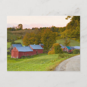 Der Jenne-Farm in Woodstock, Vermont. Herbst. Postkarte