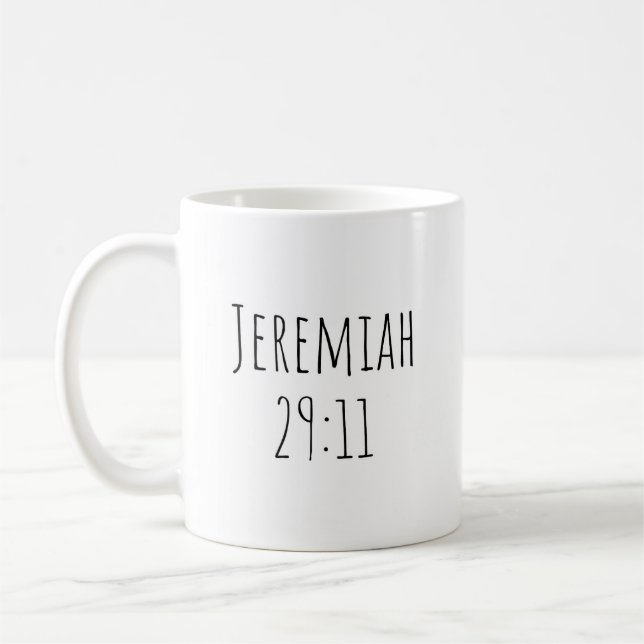 Der "Jeremia 29,11" Becher Kaffeetasse (Links)