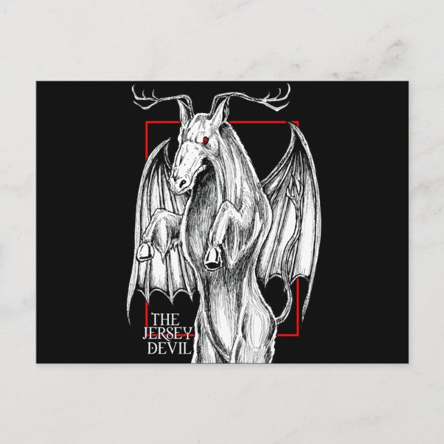 Der Jersey Devil Postkarte (Vorderseite)