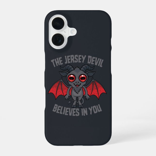 Der Jersey-Teufel glaubt an dich iPhone 16 Hülle (Rückseite)