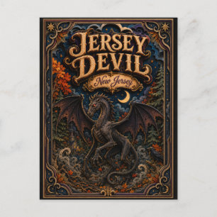 Der Jersey-Teufel New Jersey Popcut Legenden Postkarte