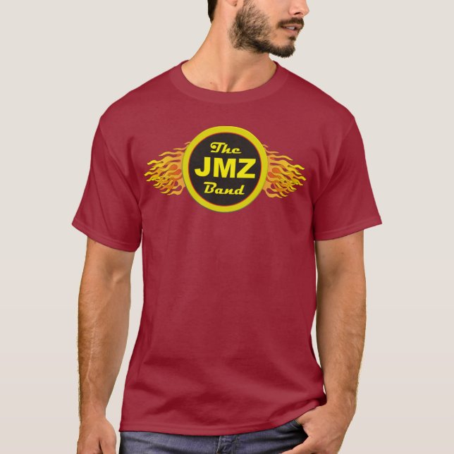 Der JMZ Band-"gesprengte" T - Shirt (Vorderseite)
