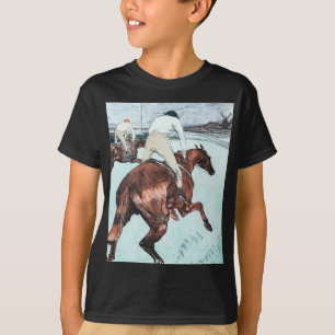 Der Jockey Zeichnung von Henri de Toulouse-Lautrec T-Shirt