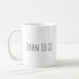 Der John 10:10 Becher Kaffeetasse