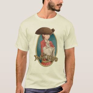 Der John-König Label - weißer T - Shirt