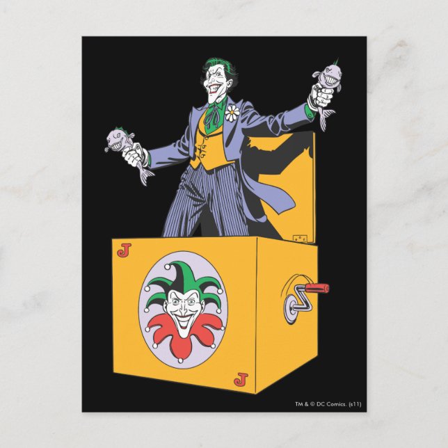 Der Joker aus der Schachtel Postkarte (Vorderseite)
