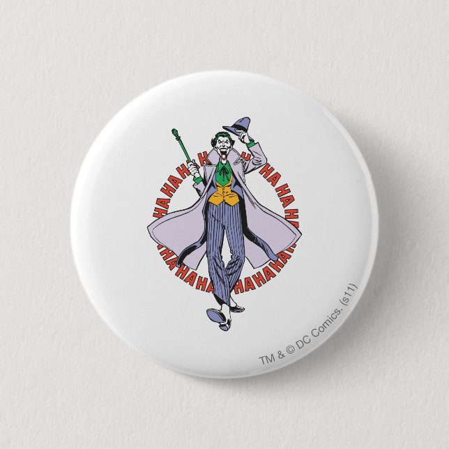 Der Joker gackert Button (Vorderseite)