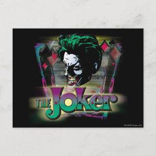 Der Joker - Gesicht und Logo Postkarte