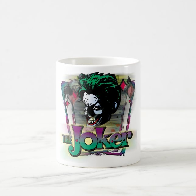 Der Joker - Gesicht und Logo Tasse (Mittel)