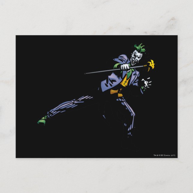Der Joker mit Zuckerrohr Postkarte (Vorderseite)