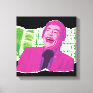 Der Joker Scrapbook lacht Leinwanddruck