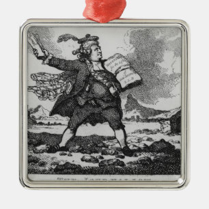 Der Journalist Silbernes Ornament