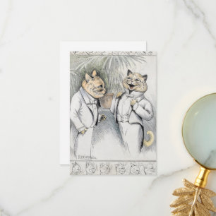 Der Jubiläum nach dem Abendessen von Louis Wain Dankeskarte