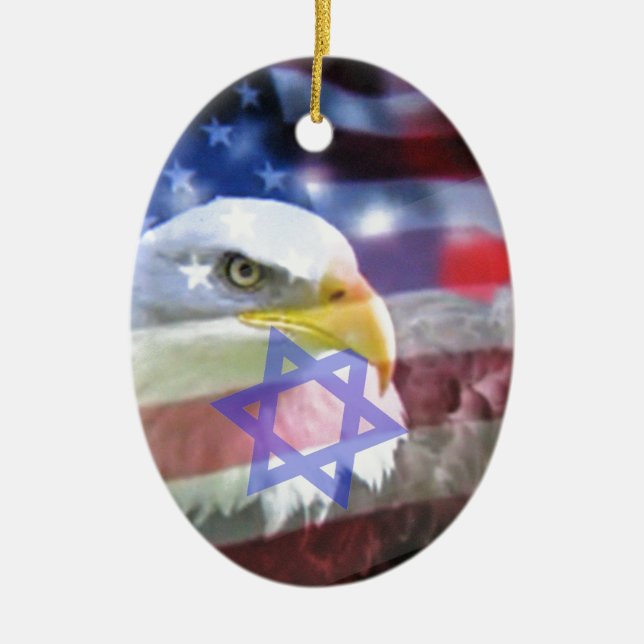 Der jüdische Amerikaner Keramikornament (Vorne)