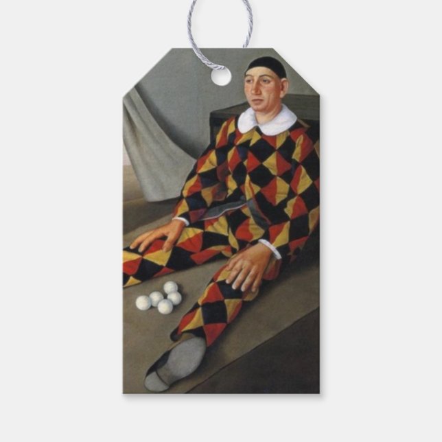 Der Juggler (von Antonio Donghi) Geschenkanhänger (Vorderseite)