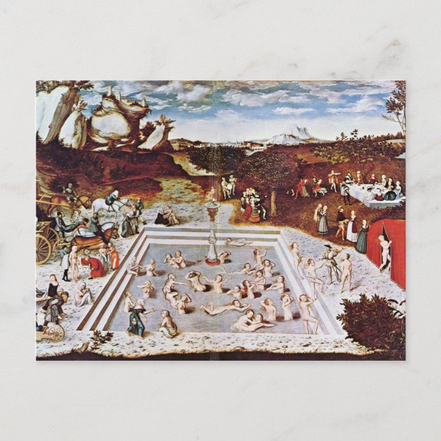 Der Jungbrunnen von Cranach D. Ä. Lucas (Best Postkarte (Vorderseite)