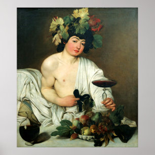Der junge Bacchus, Caravaggio Poster