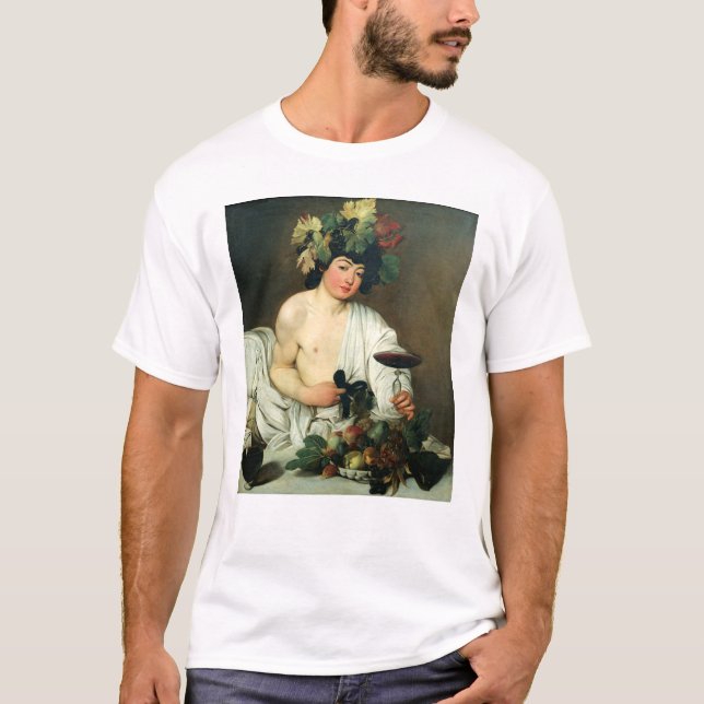 Der junge Bacchus, Caravaggio T-Shirt (Vorderseite)