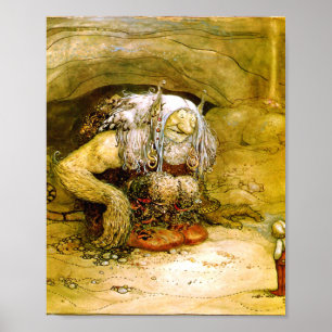 Der Junge, der nie davor gewarnt wurde, John Bauer Poster