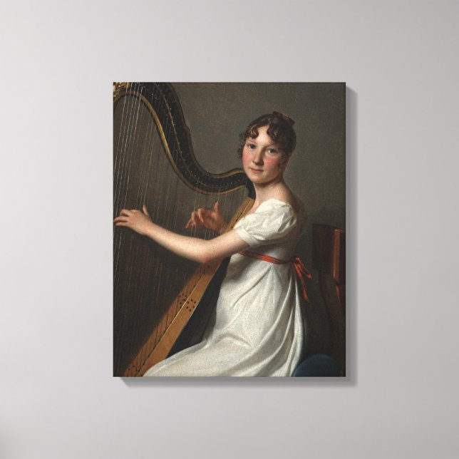 Der junge Harpist | 1804-1806 Leinwanddruck (Vorderseite)