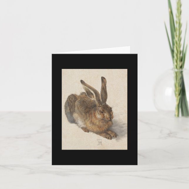 Der junge Hase Feiertagskarte (Vorderseite)