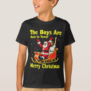 Der Junge ist wieder in der Stadt! Frohe Weihnacht T-Shirt
