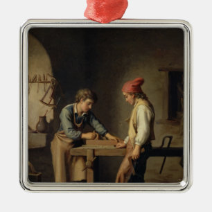 Der junge Lehrling, bis 1903 Ornament Aus Metall