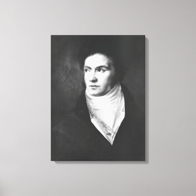 Der junge Ludwig van Beethoven 1806 Leinwanddruck (Vorderseite)