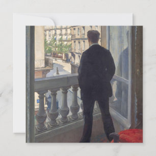 Der junge Mann an seinem Fenster von Gustave Caill