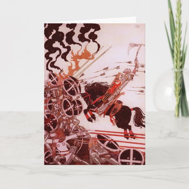 Der junge Mann im Kampf durch Karte Kays Nielsen (Vorderseite)