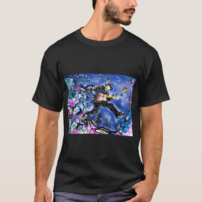 Der junge Mann und die Tiefsee T-Shirt (Vorderseite)