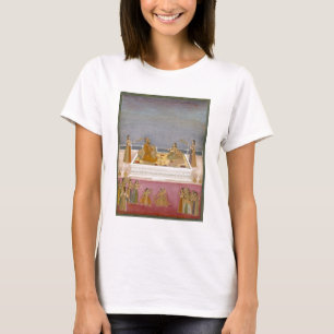Der junge Mughal Kaiser Mohammed Shah an einem T-Shirt