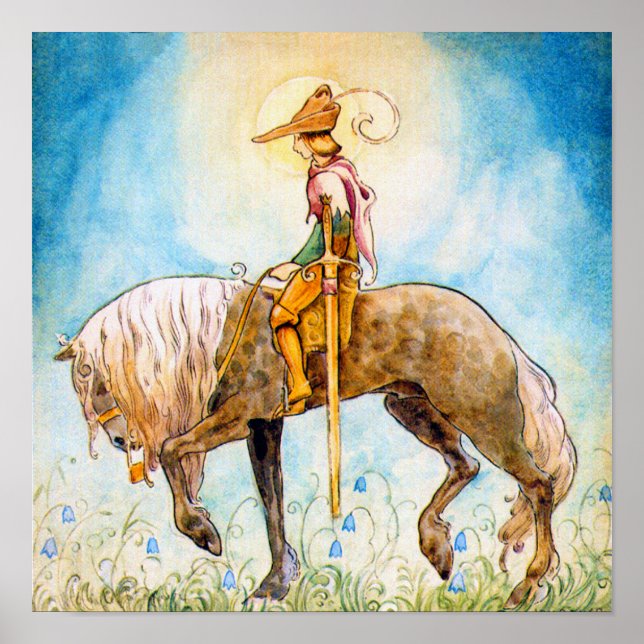 Der junge Prinz am Pferd Poster (Vorne)