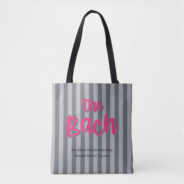 Der Junggeselinnen-Abschied Bach Hot Pink + Grey S (Vorderseite)