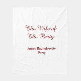 Der Junggesellinnenabschied Name Datum der Frau de Fleecedecke