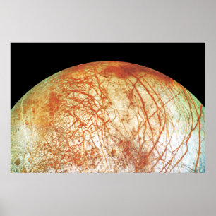 Der Jupiter-Mond Europa Poster