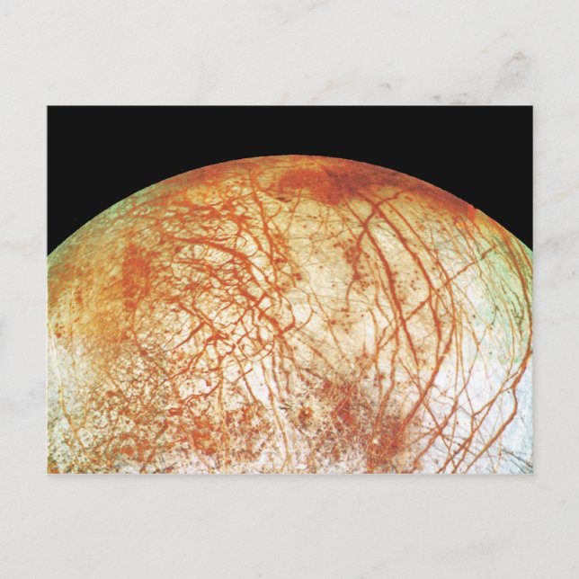 Der Jupiter-Mond Europa Postkarte (Vorderseite)