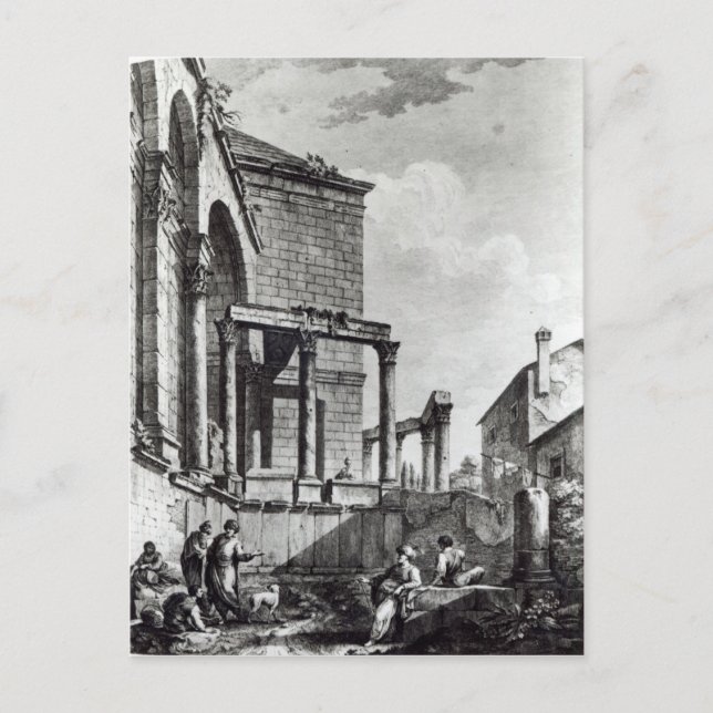 Der Jupitertempel im Palast Postkarte (Vorderseite)