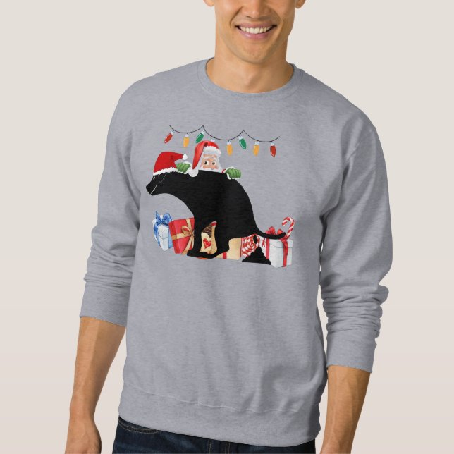 Der Kackend Hund zu Weihnachten Sweatshirt (Vorderseite)