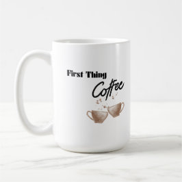 Der Kaffee am ersten Tag Kaffeetasse