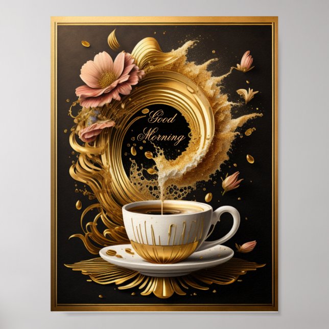 Der Kaffee der Guten Morgen Poster (Vorne)