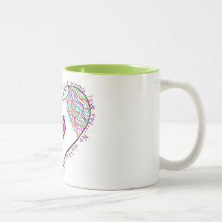 der Kaffee der Mammas/Tee-Tasse Zweifarbige Tasse
